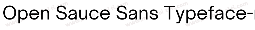 Open Sauce Sans Typeface字体转换